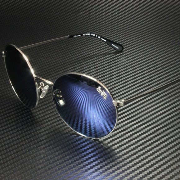 COACH Silver Blue 56mm Sunglasses - Picture 1 of 3